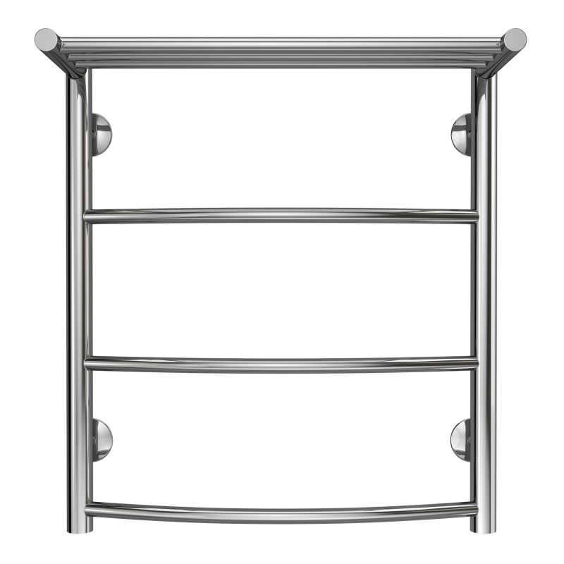 Полотенцесушитель водяной AZARIO VERONA 500/600 с полкой, 3 секции, хром AZ04156P