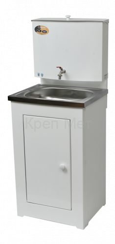 Умывальник дачный без подогрева "Люкс" ВИХРЬ, нержавейка, белый