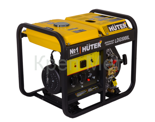 Электрогенератор дизельный LDG 5000L Huter