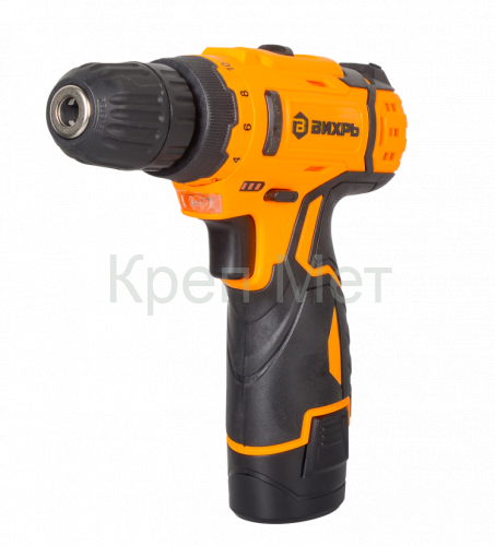 Дрель-шуруповерт Вихрь ДА-12Л-2КН с набором инструментов