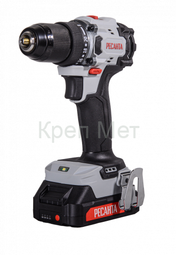 Дрель-шуруповерт аккумуляторная Ресанта ДА-20-2ЛК-БП (бесщеточный двигатель)