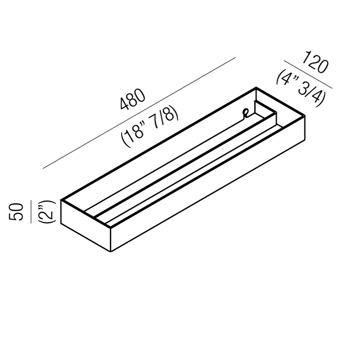 Полотенцедержатель подвесной Agape 369 A369208A 48 см ФОТО