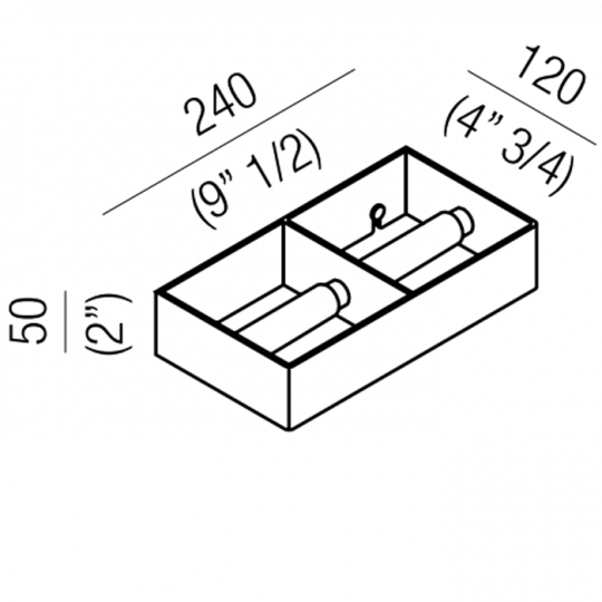 Держатель для туалетной бумаги подвесной Agape 369 A369221A схема 2