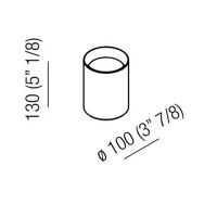 Стакан настольный Agape Constellation ACOM0302NM 10x10x13 см схема 2