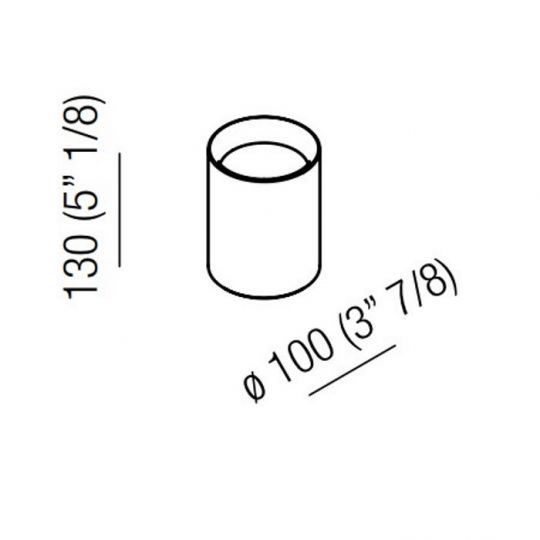 Стакан настольный Agape Constellation ACOM0302NM 10x10x13 см схема 2