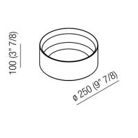Контейнер настольный Agape Constellation ACOM0305NM 25x25x10 см схема 2 Контейнер настольный Agape Constellation ACOM0305NM 25x25x10 см схема 2