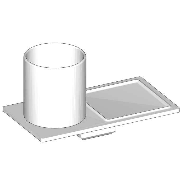 Изображение Полка для ванной подвесная Agape Dot line ADTL0471Z 20x10,5x8,5 см