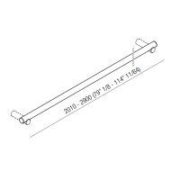 Поручень подвесной Agape Dot line ADTL3000RT 300 схема 2 Поручень подвесной Agape Dot line ADTL3000RT 300 схема 2