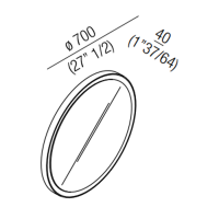 Круглое зеркало Agape Memory AMEM866Z 70x70 см схема 2