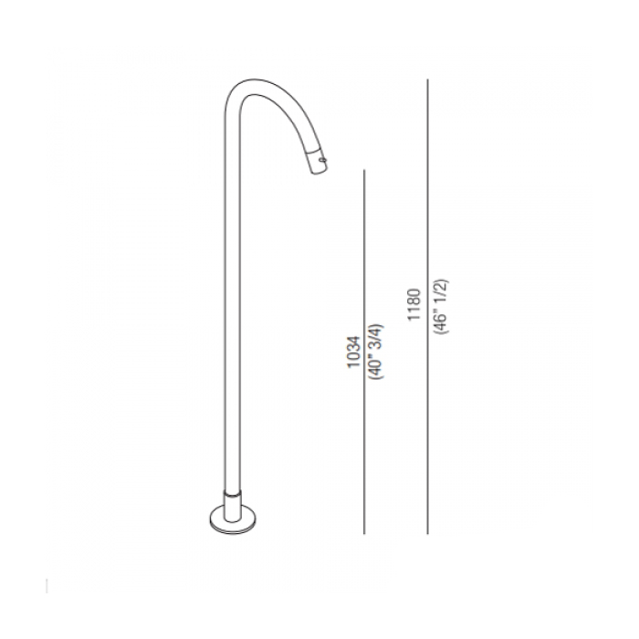 Излив для раковина Agape Fez ARUB1460000S напольный ФОТО