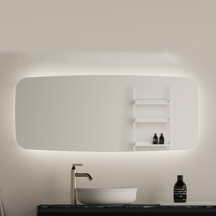 Изображение Прямоугольное зеркало Agape Seppia ASPE037L 120x50 см с подсветкой