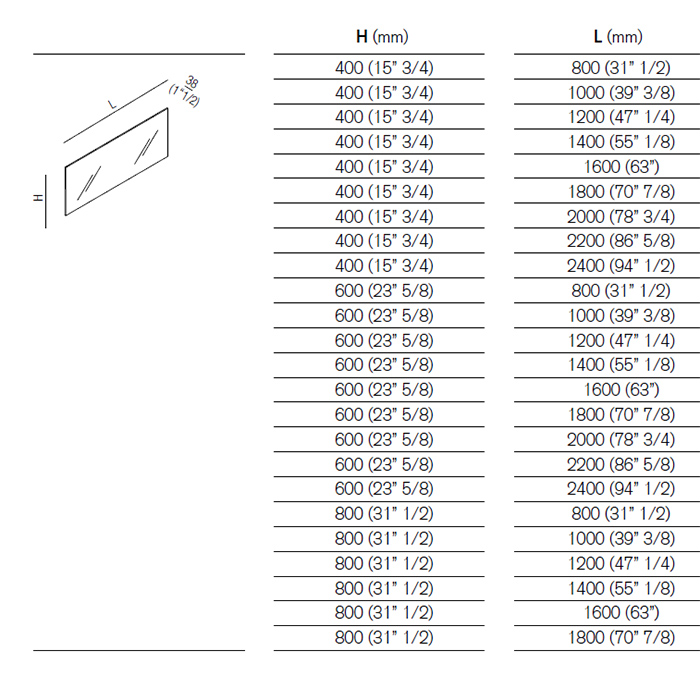 Прямоугольное зеркало Agape Nudo LED ASPE0804 80x40 см с подсветкой ФОТО