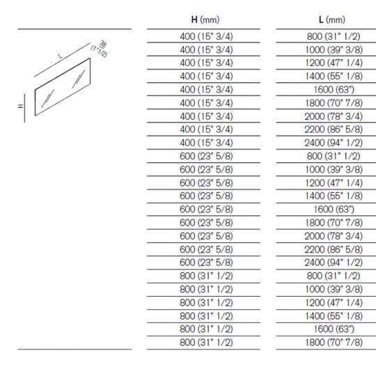 Прямоугольное зеркало Agape Nudo LED ASPE0804 80x40 см с подсветкой схема 2