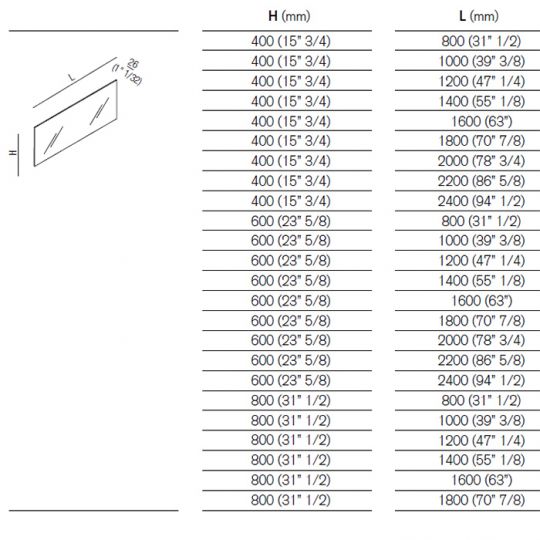 Прямоугольное зеркало Agape Nudo ASPE0840O 80x40 см схема 2