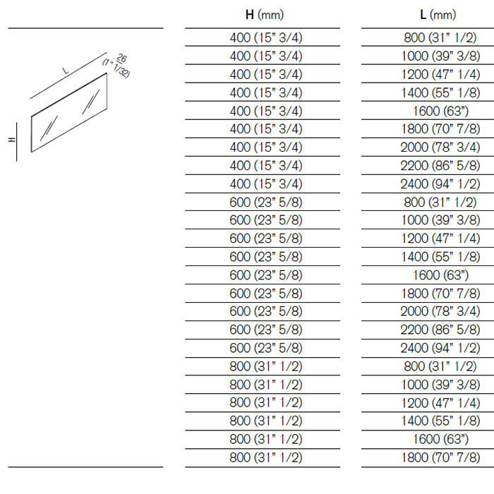 Прямоугольное зеркало Agape Nudo ASPE1060O 100x60 см ФОТО