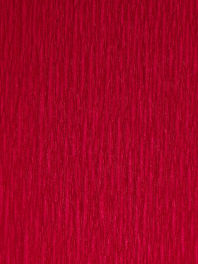 Бумага для упаковки и поделок, гофрированная, красная, вишневая, однотонная, двусторонняя, рулон 1 шт., 0,5 х 2,5 м