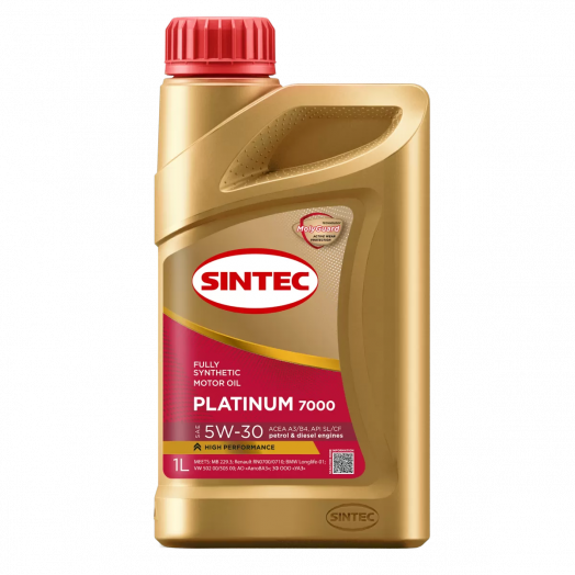 Sintec Platinum 7000 5W-30 A3/B4 SL/CF, 1л