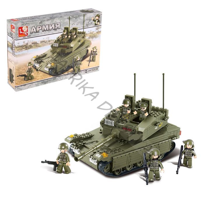 Конструктор Армия «Штурмовой танк», 344 детали
