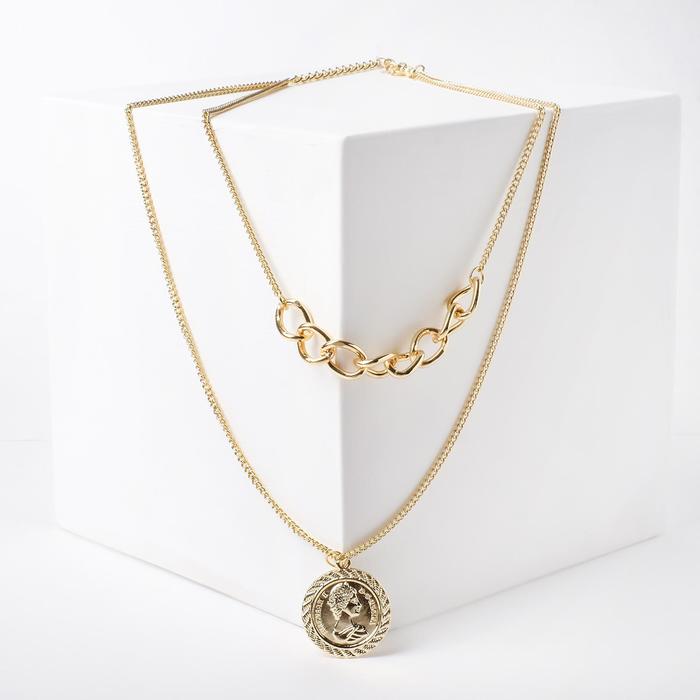 Кулон «Цепь» тонкость, цвет золото, 60см