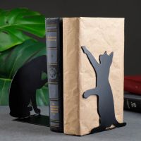 Держатель-подставка для книг «Кошки», набор 2 шт., 15?10?10 см, чёрный