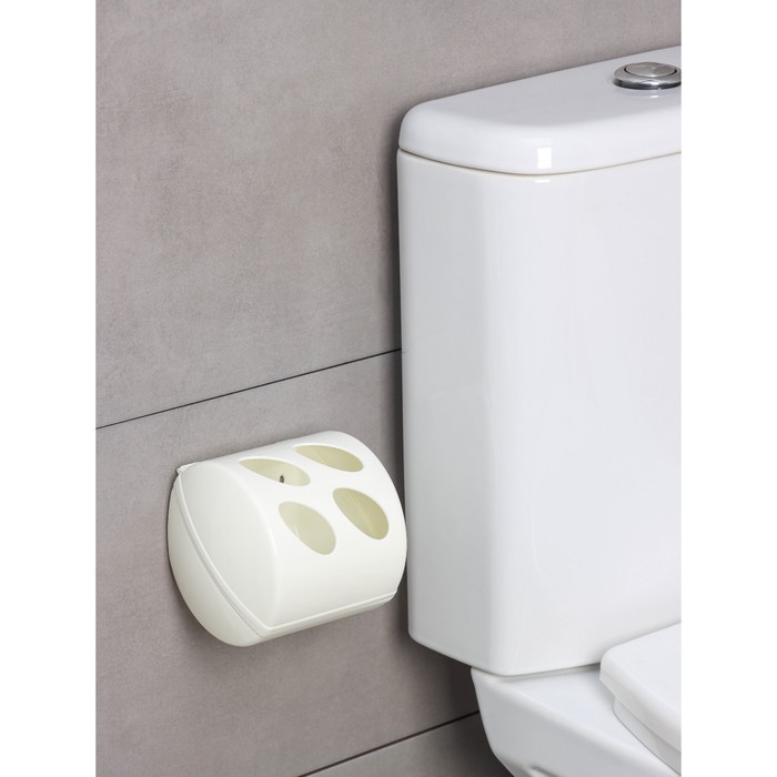 Держатель для туалетной бумаги Keeplex Light, 13.4?13?12.4 см, белое облако