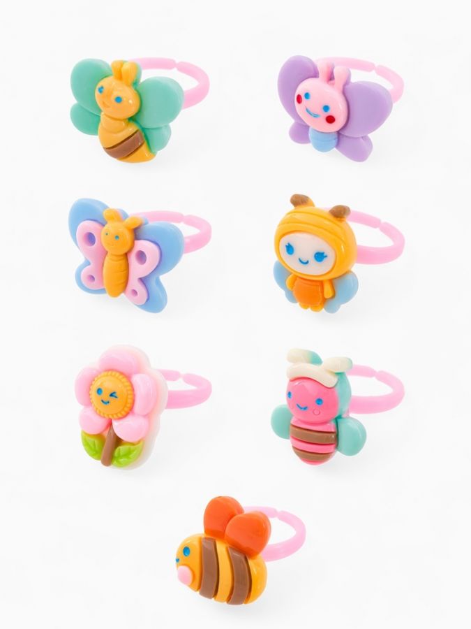 Кольцо «Выбражулька» пчелки, форма МИКС, цветное, безразмерное