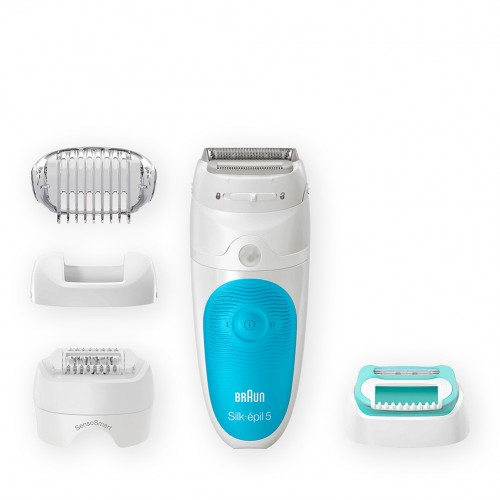 Эпилятор Braun Silk-epil 5 5-000, сухая/влажная эпиляция, c подсветкой SmartLight