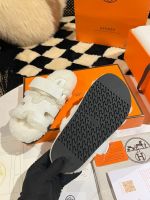 Босоножки меховые HERMES Premium