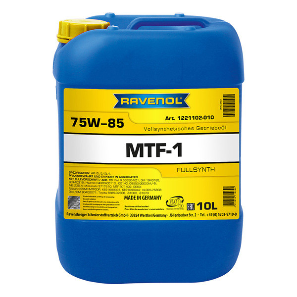 Ravenol MTF-1 75W-85, 10л