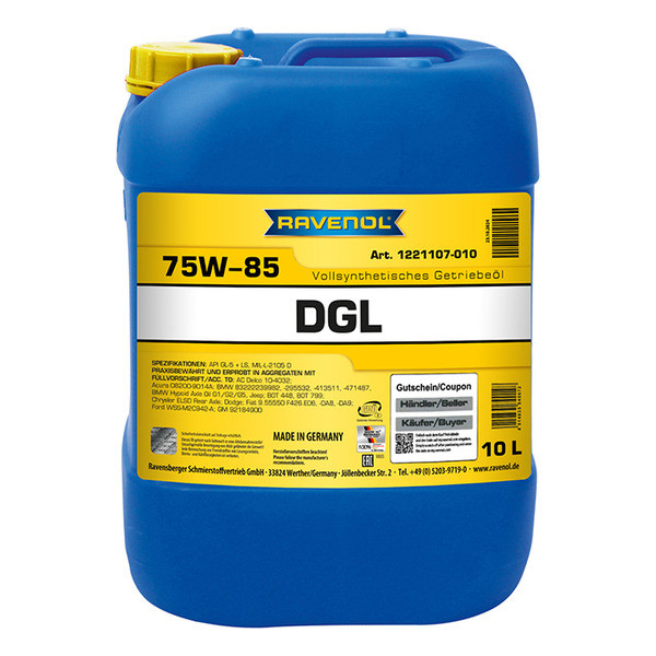 Ravenol DGL 75W-85 LS, 10л