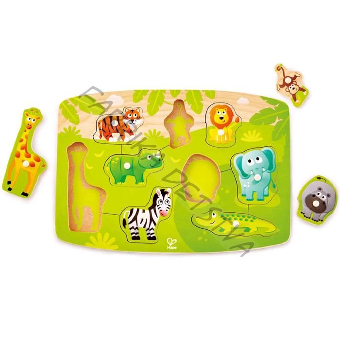 Рамка - вкладыши «Джунгли», 8 деталей