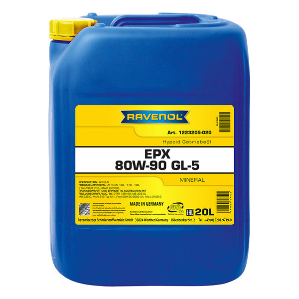 Ravenol EPX 80W-90, 20л