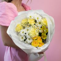 Сборный букет лимонный