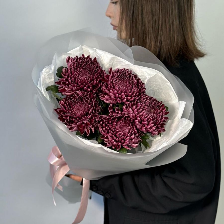 Хит осени! Хризантема бигуди 5 шт