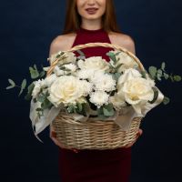 Корзина белая