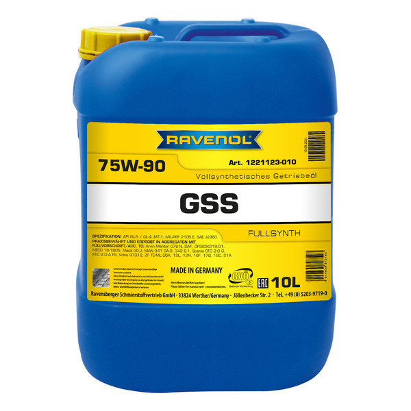Ravenol Gear Super Synth GSS 75W-90, 10л