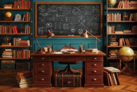 Фон стена "School wall №33"