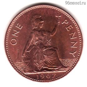 Великобритания 1 пенни 1967