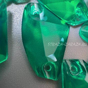Глянцевые Прозрачные Пластиковые Стразы Emerald Галактик 12*19 мм