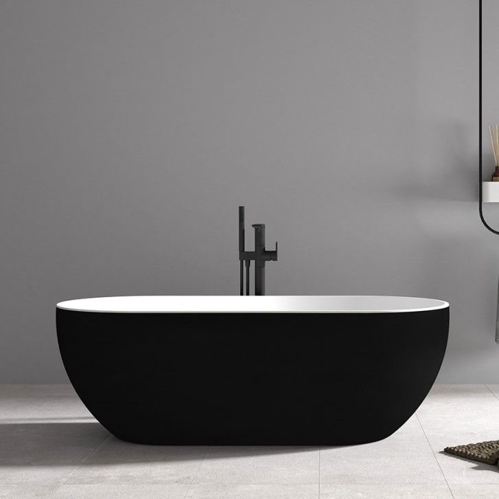 Ванна акриловая черная ABBER AB9241MB 172х79