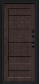 Входная Дверь Bravo Борн/SBlack Букле черное/Cappuccino Melinga 860x2050, 960x2050мм / Браво