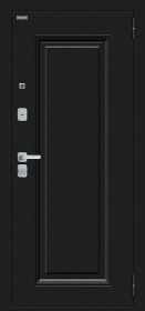Входная Дверь Bravo Флэш МФ/BChrome Букле черное/Bianco Melinga 860x2050, 960x2050мм / Браво