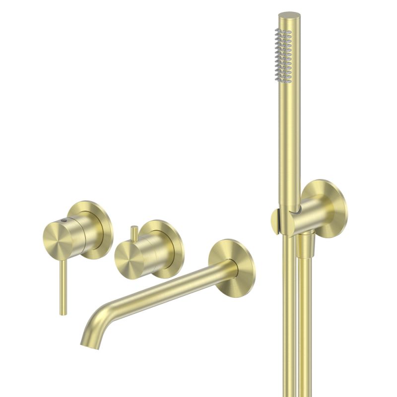 Смеситель ABBER Wasser Kreis 316 AF8130BG для ванны скрытого монтажа, золото брашированное