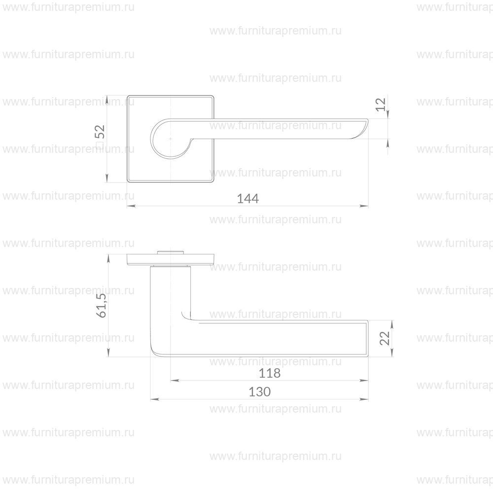 Дверная ручка Punto Sandy
