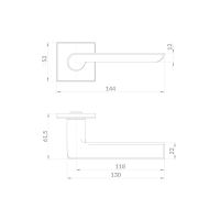 Дверная ручка Punto Sandy схема