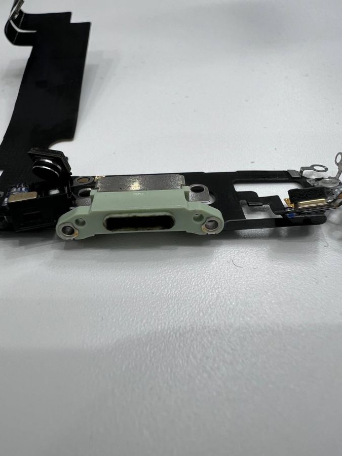 Apple iPhone 12 mini нижний шлейф с разъёмом зарядки оригинал с разбора (снятый) салатовый