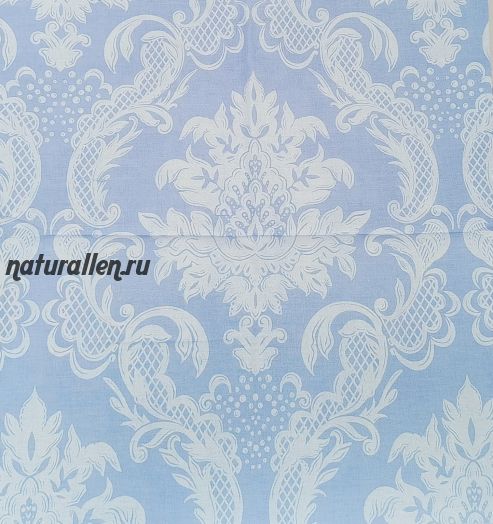 Наволочка лен/хлопок 50/50 небесно голубой цвет