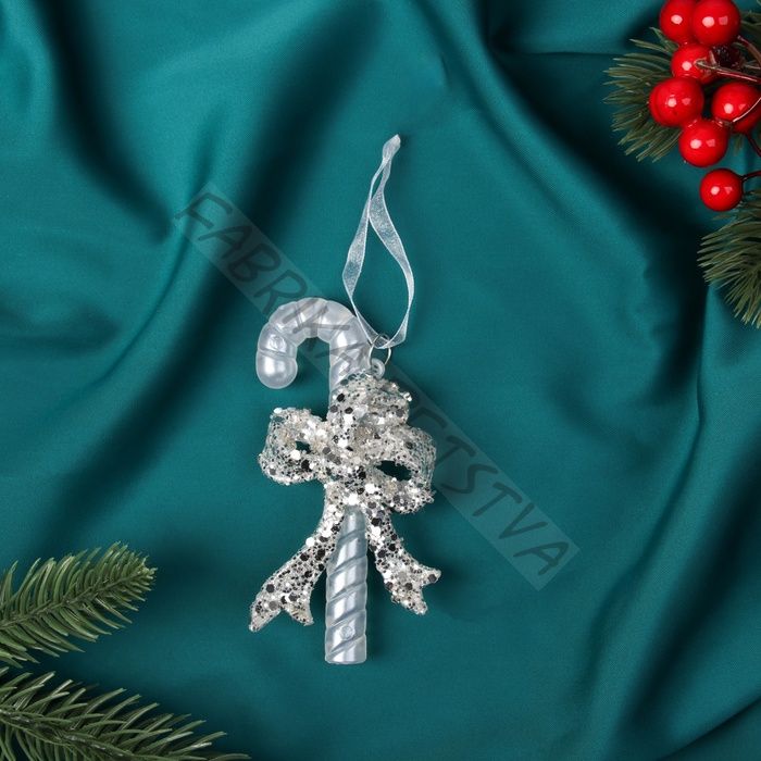 Ёлочная игрушка «Зимнее волшебство. Волшебная палочка», 11x5 см, прозрачный