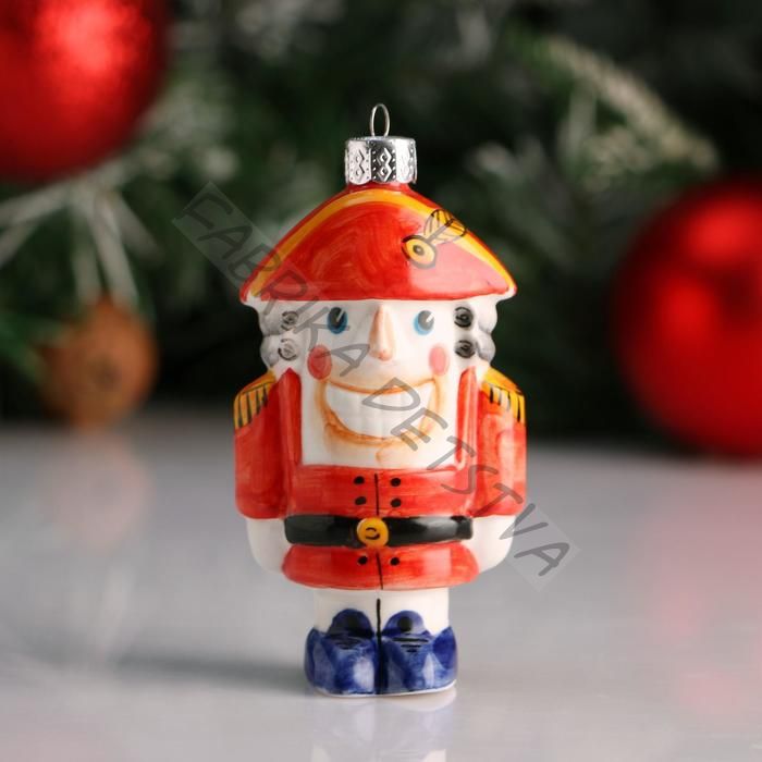Ёлочная игрушка фарфор «Щелкунчик»