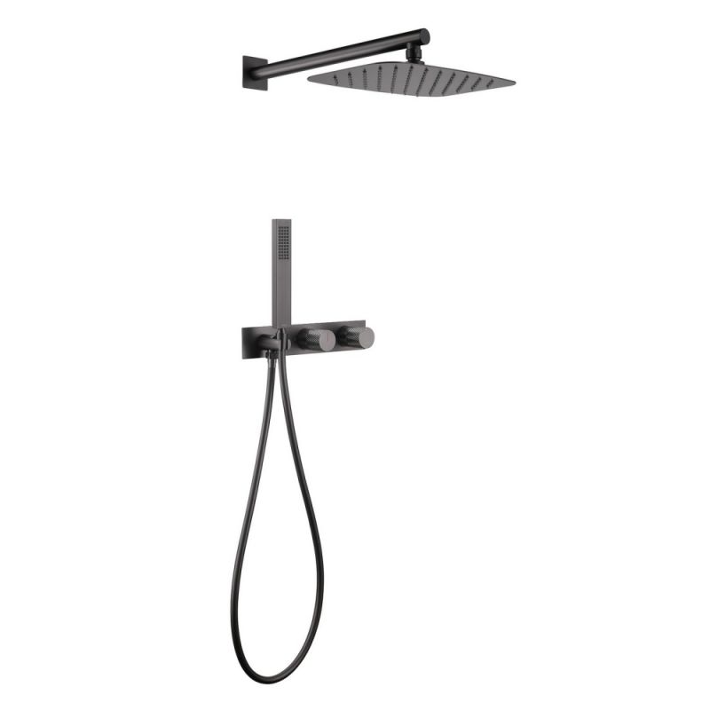 Душевая система ABBER Rund AF8718NG скрытого монтажа без излива, никель